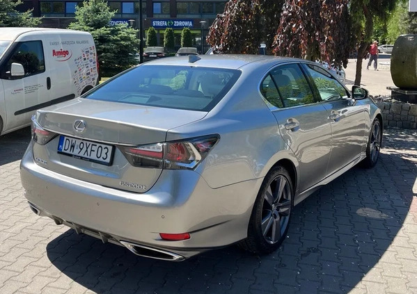 Lexus GS cena 112980 przebieg: 107866, rok produkcji 2017 z Wrocław małe 232